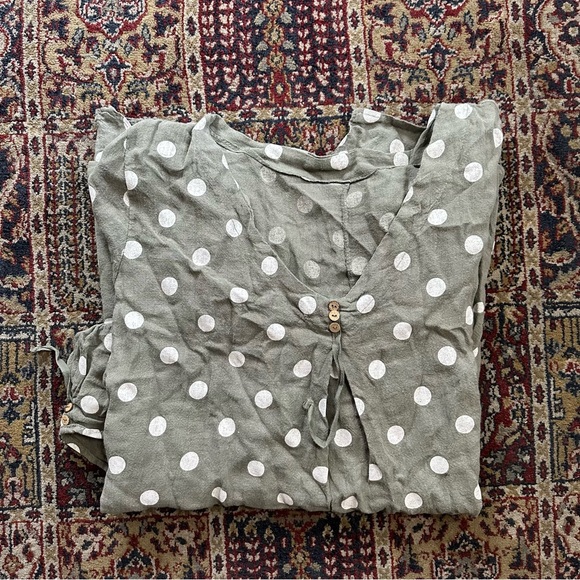 π Lovely Italian polka dots blouse - Picture 9 of 9